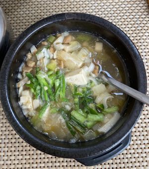 Deonjang jigae  at Soban Vegan 소반 비건식당 in Busan