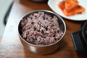 More rice 🍚   at Soban Vegan 소반 비건식당 in Busan