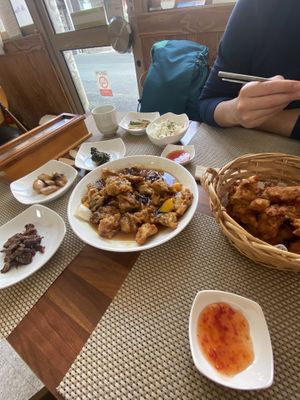 The spread  at Soban Vegan 소반 비건식당 in Busan