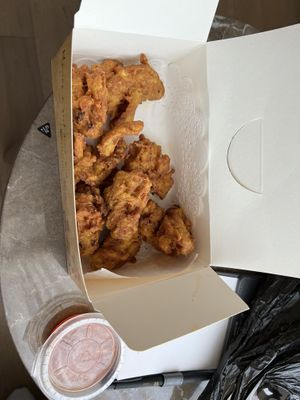 1/2eaten take away “chicken"  at Soban Vegan 소반 비건식당 in Busan