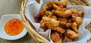 The amazing soy chicken at Soban Vegan 소반 비건식당 in Busan