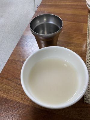 Sung Jung (traditional drink after the meal)  at Soban Vegan 소반 비건식당 in Busan