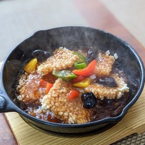 Vegan Nurungji Tangsu at Soban Vegan 소반 비건식당 in Busan
