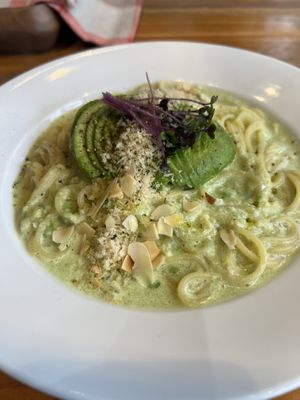 Almond milk pasta  at Mr. Farmer - Setagaya in Tokyo