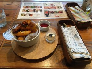 Fried potatos at Mr. Farmer - Setagaya in Tokyo