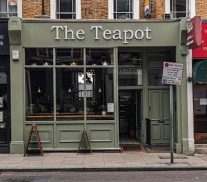 Outside of Cafe at The Teapot in South East London