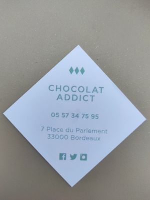 Card at Jolly Chocolat in Bordeaux