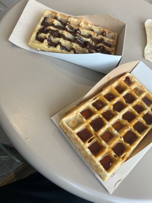 Vegan waffles!  at Jolly Chocolat in Bordeaux