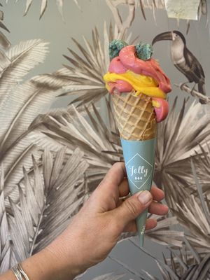 Sorbet mangue/framboises at Jolly Chocolat in Bordeaux