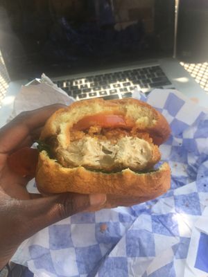 Chicken Sandwich at My Mama's Vegan in Baltimore