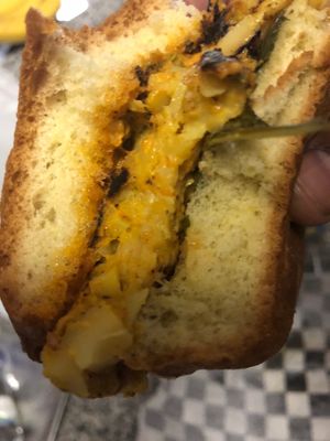 Crabcake sandwhich  at My Mama's Vegan in Baltimore