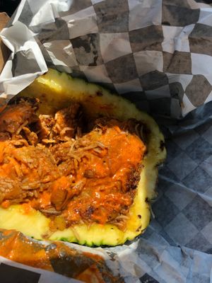 Pineapple bourbon chx  at My Mama's Vegan in Baltimore