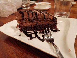 Chocolate orange cake at Vevi in Vienna