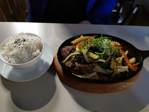 Main dish at Vevi in Vienna