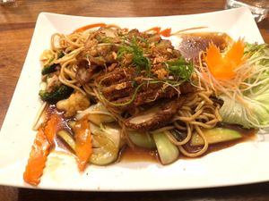 Vegan duck  at Vevi in Vienna