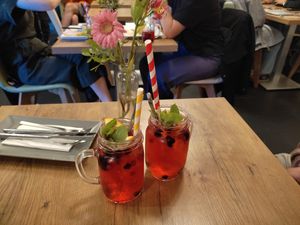 Homemade limonade at Vevi in Vienna