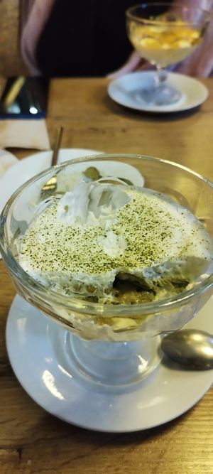 Mascapone de matcha at Vevi in Vienna