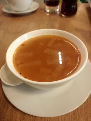 Miso soup at Vevi in Vienna