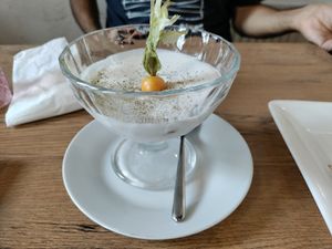 Matcha tiramisu at Vevi in Vienna