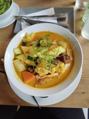 Most delicious curry soup at Vevi in Vienna