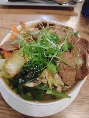 Hot and sour soup. So unbelievably delicious.  at Vevi in Vienna