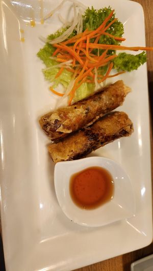 Spring rolls at Vevi in Vienna