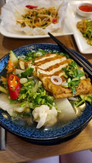 Tofu pho at Vevi in Vienna