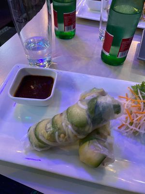 Summer roll with rice, avocado and cucumber   at Vevi in Vienna