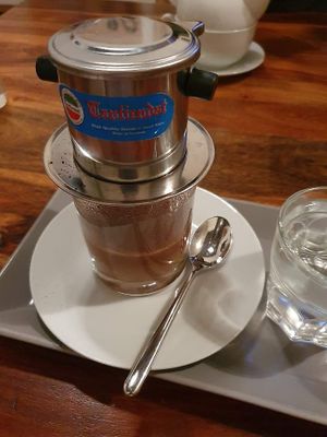 Vietnamese coffee at Vevi in Vienna
