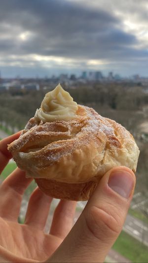 Cruffin vanilla  at Loaf Sourdough Bakery in Utrecht
