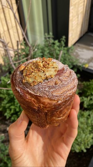Pistachio cruffin! So yummy  at Loaf Sourdough Bakery in Utrecht