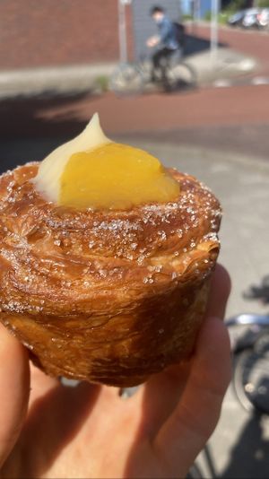 Coconut mango cruffin. The very best  at Loaf Sourdough Bakery in Utrecht
