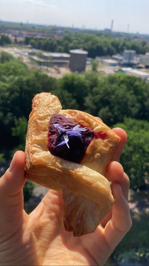 Pastry with blackberry jam: flaky and delicious  at Loaf Sourdough Bakery in Utrecht