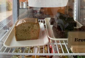 Lemon cake and brownie  at Loaf Sourdough Bakery in Utrecht