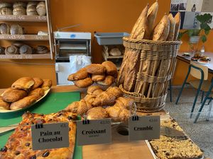 Some products  at Loaf Sourdough Bakery in Utrecht