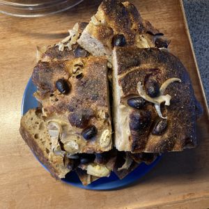 Focaccia  at Loaf Sourdough Bakery in Utrecht