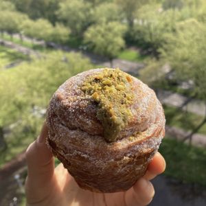 Pistachio cruffin. Very yummy   at Loaf Sourdough Bakery in Utrecht