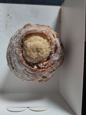 Lemon cheesecake cruffin, very delicious at Loaf Sourdough Bakery in Utrecht