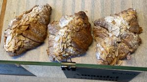 Almond croissants Sat 12 Oct 2024  at Loaf Sourdough Bakery in Utrecht