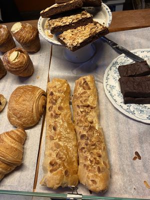 Thursday 19 Dec 2024 the speculaas and amandelstaaf are seasonal items. Nice, but used to be better.  at Loaf Sourdough Bakery in Utrecht