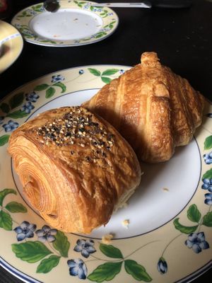 seitan/regular croissant  at Loaf Sourdough Bakery in Utrecht