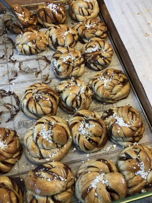 cinnamon rolls  at Loaf Sourdough Bakery in Utrecht