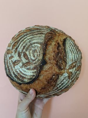 Sourdough loaf at Loaf Sourdough Bakery in Utrecht