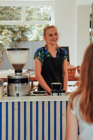 The bakery at Loaf Sourdough Bakery in Utrecht