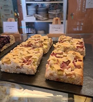 Veganer Rhabarberkuchen at Am Deich in Peenemuende