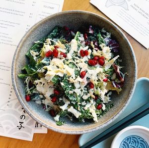 Baby Kale Gomaae Salad at Mamanoko in San Francisco