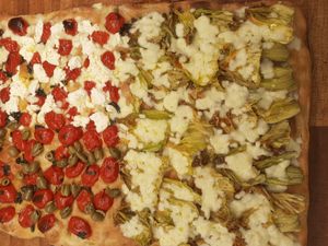 Fiori di zucca! at Prima la Materia in Rome