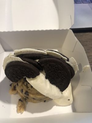 Cookies and cream cookie dough: 12/10!! at Cinnaholic in Gaithersburg