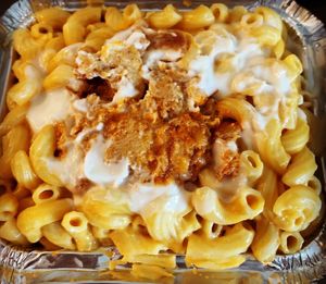 Buffalo chicken Mac n cheese at Freakin' Vegan - Take Out & Delivery in Ridgewood