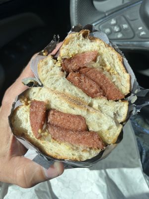 Kielbasa and Sauerkraut Hero w/Mustard  at Freakin' Vegan - Take Out & Delivery in Ridgewood